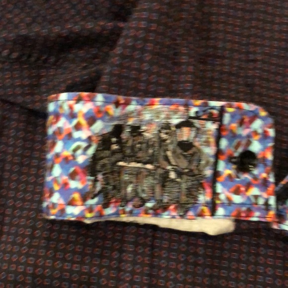 Vintage Men’s Robert Graham Purple/Black W Cubes - Picture 5 of 8